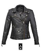 Blouson cuir moto femme EUDOXIE SUZY AA