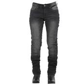 Jean moto femme OVERLAP CITY LADY BLACK WASHED