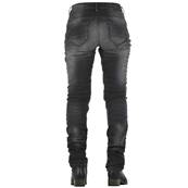 Jean moto femme OVERLAP CITY LADY BLACK WASHED