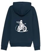 Fille Au Guidon SWEAT CAPUCHE ZIPPE BLEU MARINE