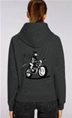 Fille Au Guidon SWEAT-SHIRT A CAPUCHE ENJOY THE RIDE